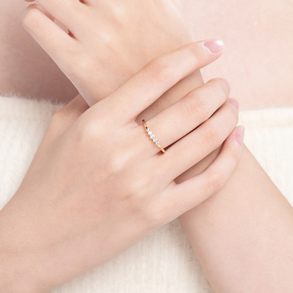 Nami Dainty Petite Band Rings