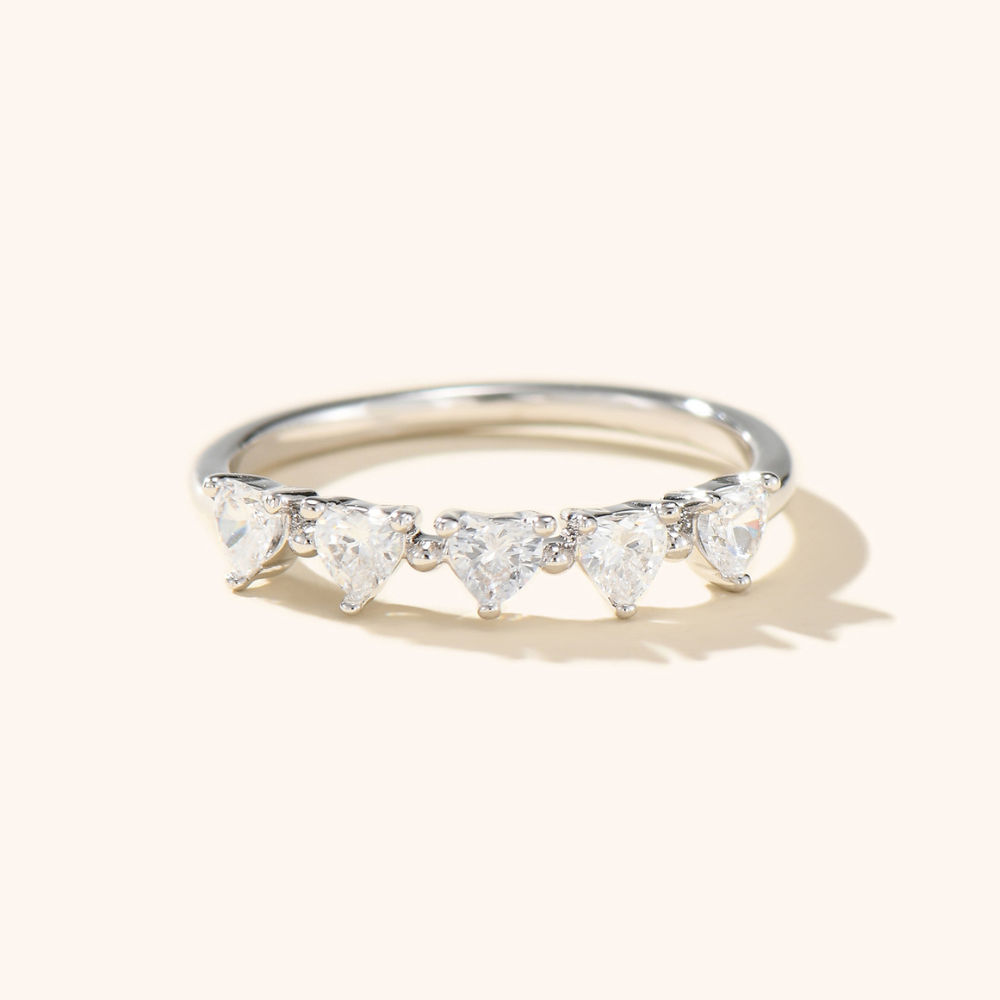 Connected Hearts Eternity Ring