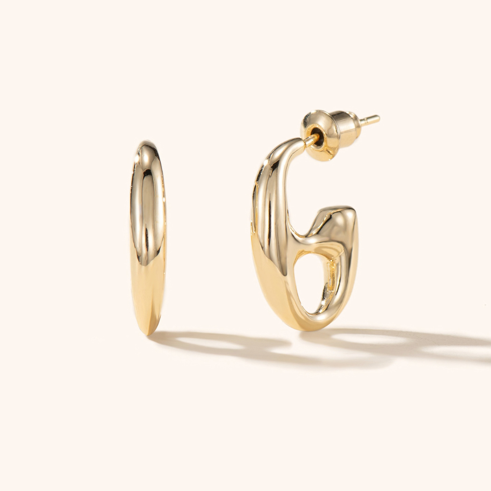 Danielle Half Hoop Earrings