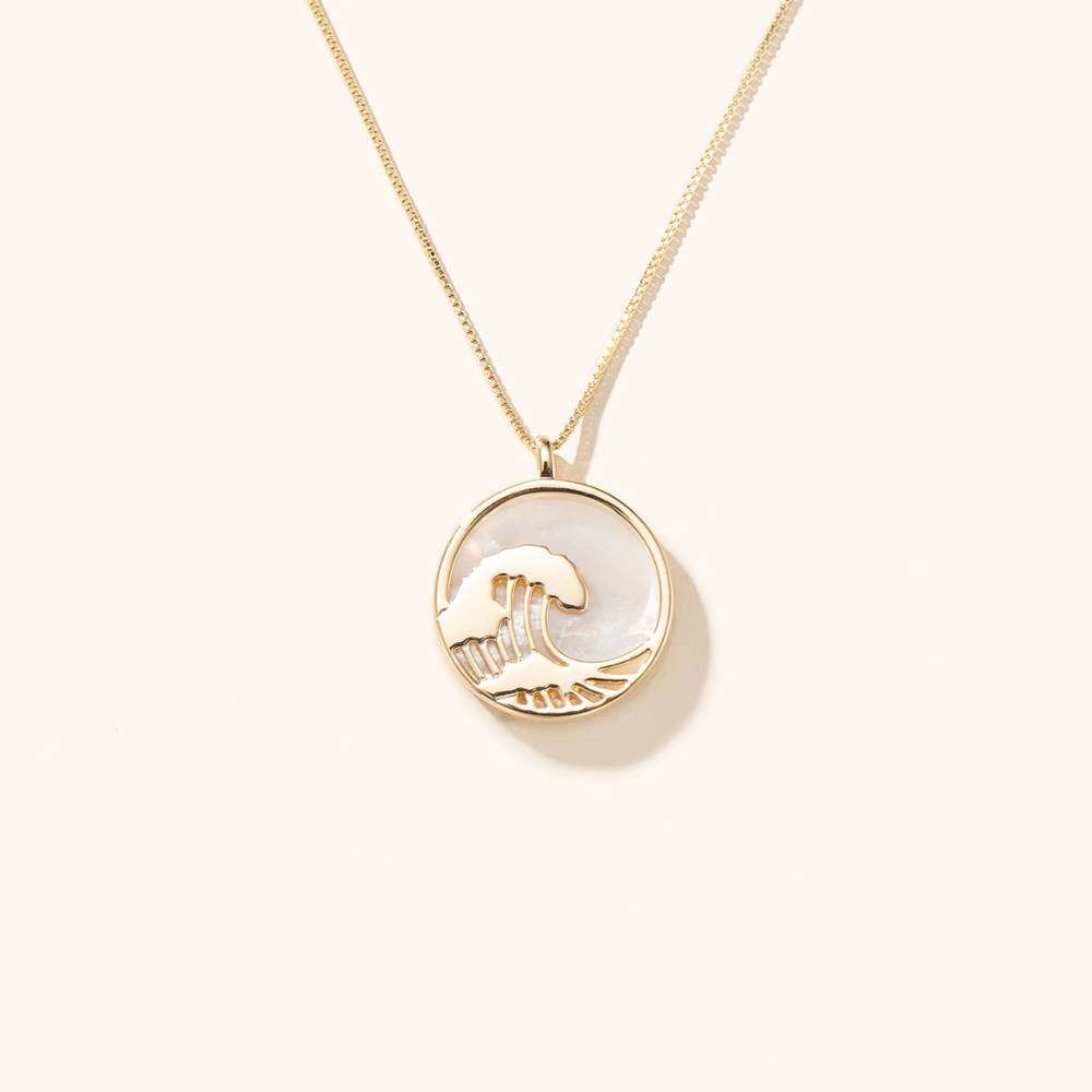 Kai Great Wave Mother of Pearl Necklace