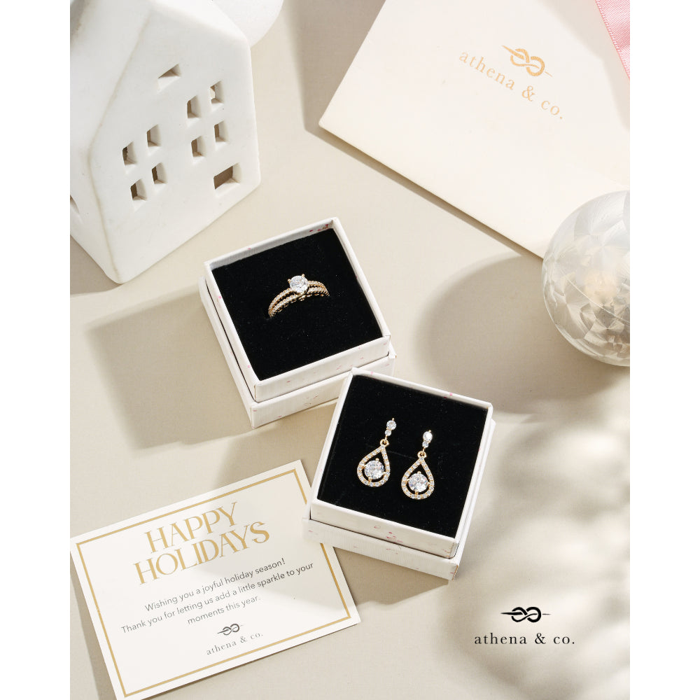Mila Drop Earrings & Victoria Ring Bundle