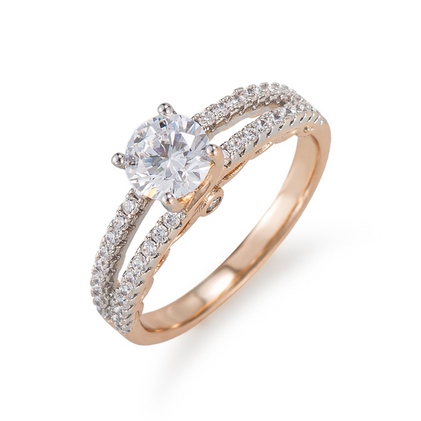 Victoria Engagement / Wedding Ring - Two Tone - New Arrival