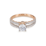 Victoria Engagement / Wedding Ring - Two Tone - New Arrival