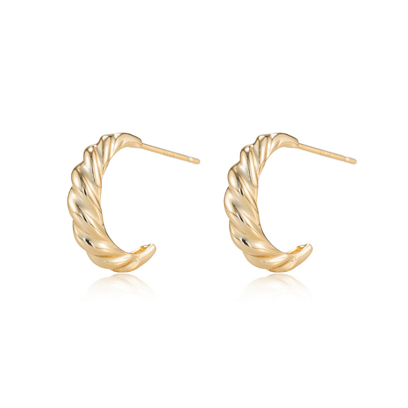 Croissant Half Hoop Earrings