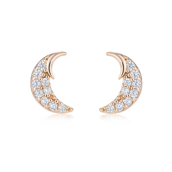 Danie Moon Stud Earrings