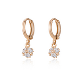 Simone Faceted Cube Hoop Earrings