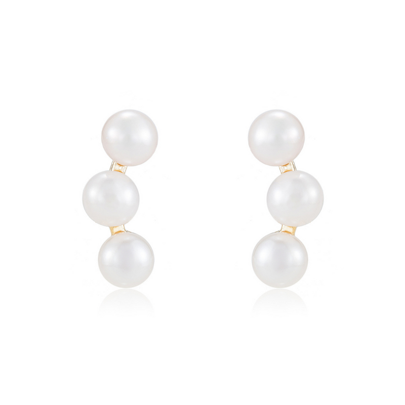 Siren Freshwater Pearl Stud Earrings (Hypoallergenic) | Athena and Co.