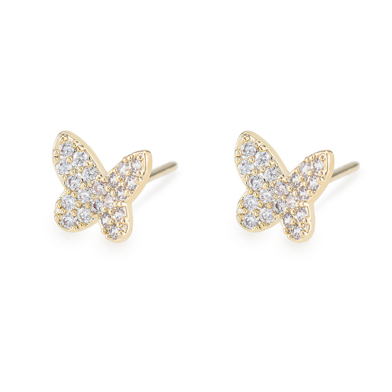 Miki Butterfly Stud Earrings | Athena and Co.