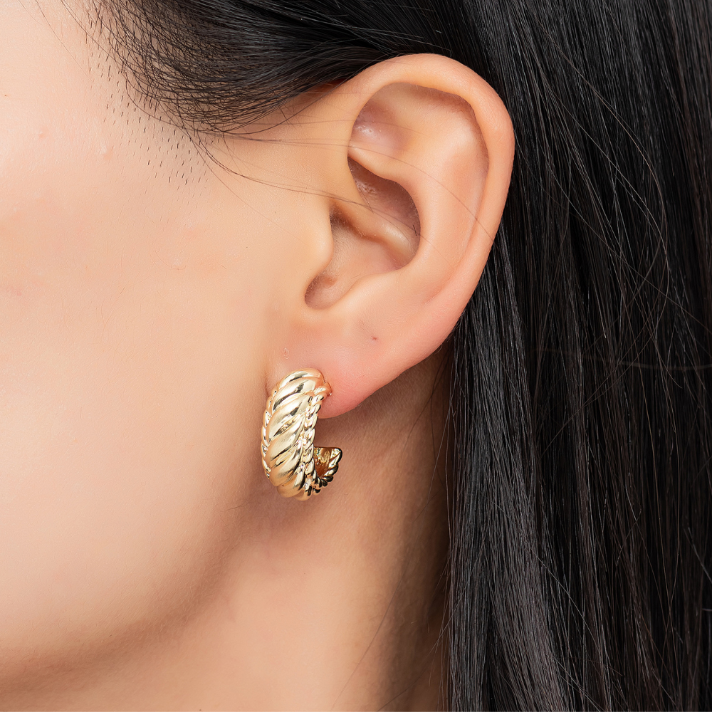 Kai Twist Hoop Earrings | Athena and Co.