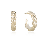 Bali Croissant Hoop Earrings | Athena and Co.