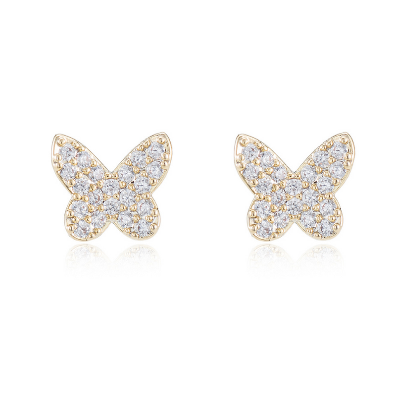 Miki Butterfly Stud Earrings | Athena and Co.