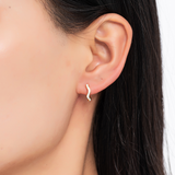 Belle Enamel Hoop Earrings
