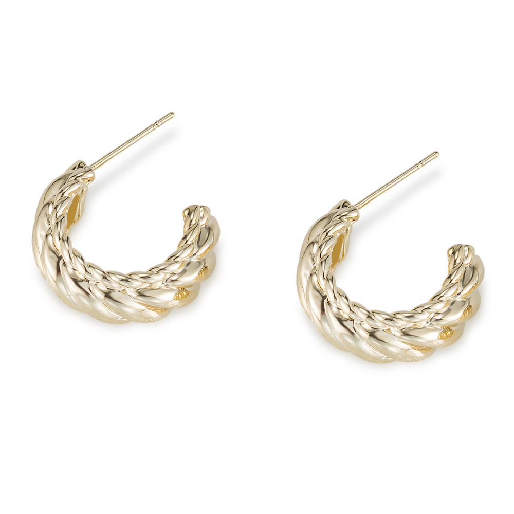 Kai Twist Hoop Earrings | Athena and Co.