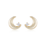 Nyra Moon Stud Earrings