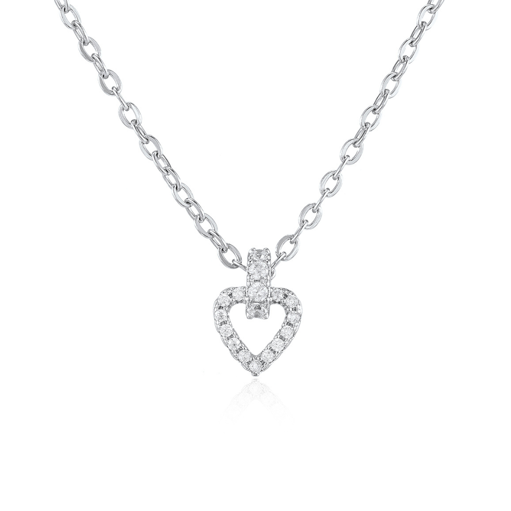 Aubrey Petit Heart Necklace | Athena & Co.