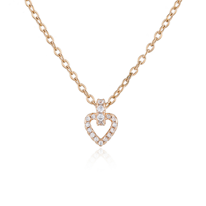 Aubrey Petit Heart Necklace | Athena & Co.